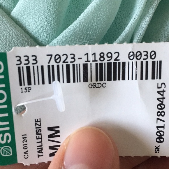 NWT Simons Twik Pleated Skirt- Mint Green- Size M - Picture 8 of 9